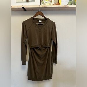 Boob Design Maternity or Nursing/breastfeeding Sweatshirt Dress